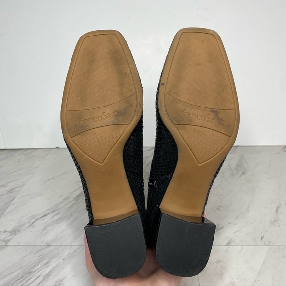 Franco Sarto Marquee Snake Print Square Toe Bootie 6 1/2 - Picture 13 of 14